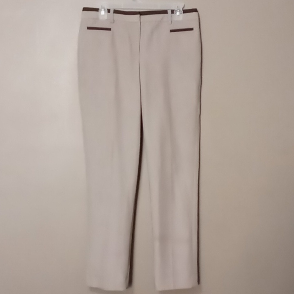 Larry Levine Cream Trousers